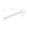 Base pour tube LED T8 1200 mm