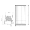 100W LED SLIM solar floodlight