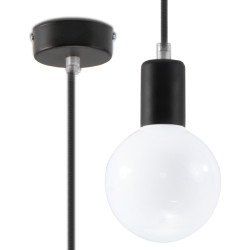 Candeeiro suspenso EDISON preto