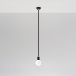 Lámpara colgante EDISON negra