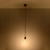 Lámpara colgante EDISON negra