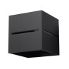 Candeeiro de parede LOBO preto