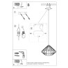 Lampe pendante UMBERTO noir