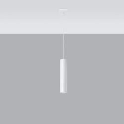Candeeiro pendente LAGOS 1 branco