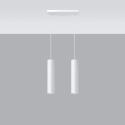Candeeiro pendente LAGOS 2 branco