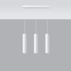 Candeeiro pendente LAGOS 3L branco