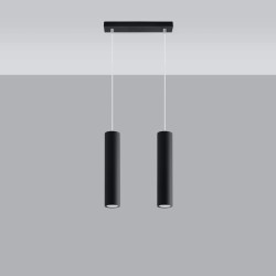 Candeeiro pendente LAGOS 2 preto