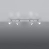 Ceiling lamp RING 4L white