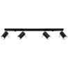 Ceiling lamp RING 4L black