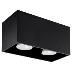 Candeeiro de tecto QUAD preto