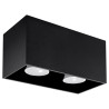 Candeeiro de tecto QUAD preto