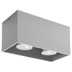 Candeeiro de tecto QUAD cinzento
