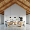 Pendant lamp CASCO black/white