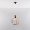 Lampe pendante ARANCIA en bois naturel