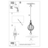 Pendant lamp ARANCIA natural wood
