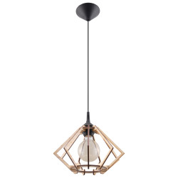 Lámpara colgante POMPELMO madera natural