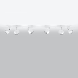 Lámpara de techo OCULARE 6L blanca