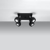 Ceiling lamp OCULARE 4 black