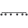 Lámpara de techo OCULARE 6L negra