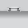 Ceiling lamp RING 2 grey
