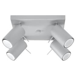 Candeeiro de tecto RING 4 cinzento