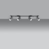 Plafonnier RING 4L gris