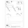 Lámpara de pared VEGA 30 hormigón