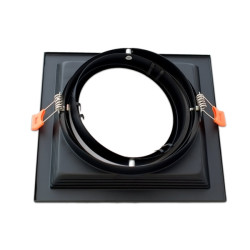 Moldura ajustável para AR111 negra