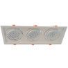 Marco orientable doble para AR111 color blanco