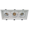 Moldura ajustável triplo para AR60 branco