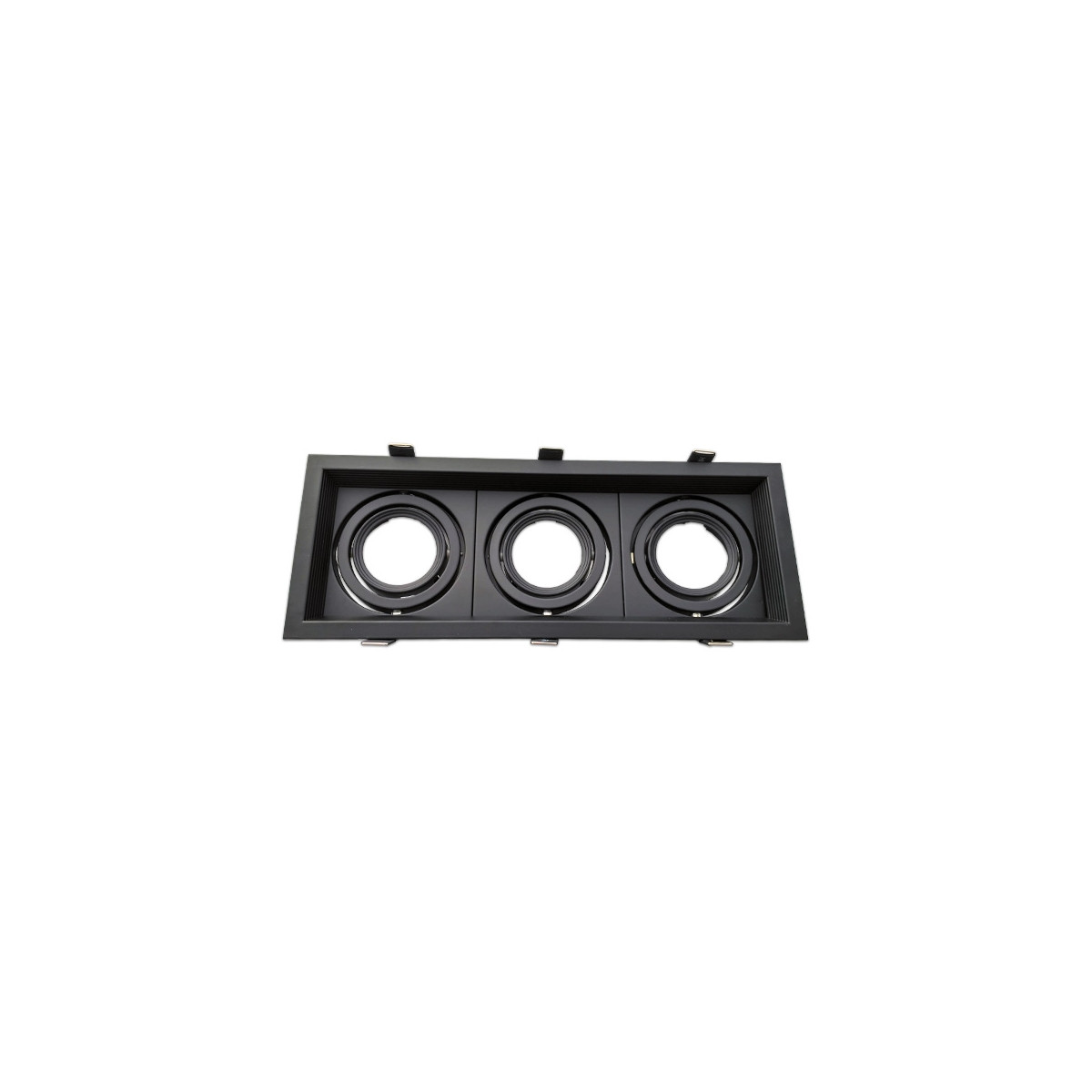 Marco orientable triple para AR60 color negro