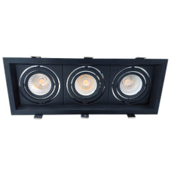 Moldura ajustável triplo para AR60 negra