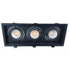 Marco orientable triple para AR60 color negro