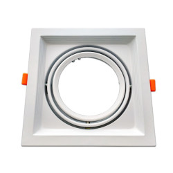 Marco orientable para AR111 color blanco