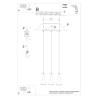 Pendant lamp REA 3L concrete