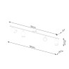 Ceiling lamp LEMMI 4L white