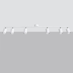 Lámpara de techo LEMMI 6L blanca