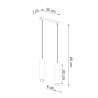 Lampe suspendue LAGOS 2 or poli