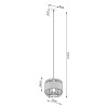 Pendant lamp REA 2 concrete