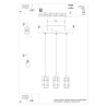 Ceiling lamp LEMMI 6L white