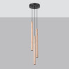 Lampe pendante PASTELO 3P bois