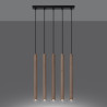 Pendant lamp PASTELO 5L wood