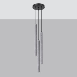 Pendant lamp PASTELO 3P concrete