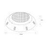 LUZES DA PISCINA 18W RGB