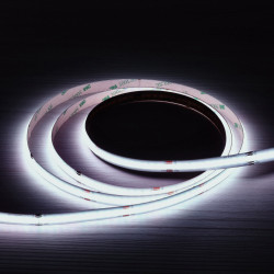 Tira LED 24V COB RGB 12W/m 4200lm 10mm Ancho IP20 - blanco