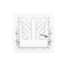 back ATEX LED Flood Light 100W Surface or Recessed for Gas Stations