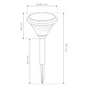 Balise Solaire LED sur Pied 75CM 6W IP65