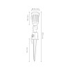 E27 garden lamp - ground mounting