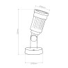 Refletor exterior E27 superficie IP65