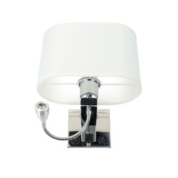 APLIQUE PARED E27 - LUZ LECTURA - USB A+C